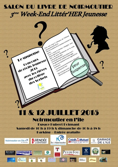 Salon du livre de Noirmoutier le 11 et 12 Juillet - 3e Week-end Littér'HER Jeunesse.